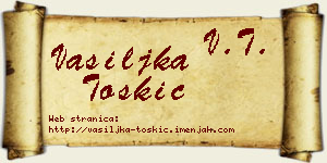 Vasiljka Toskić vizit kartica